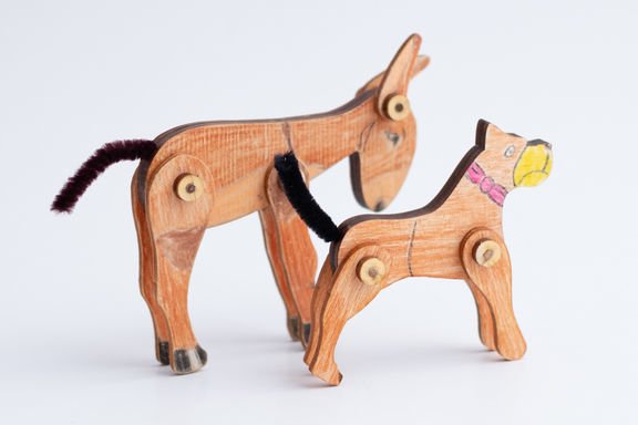 Dog and Donkey Educational Toy
